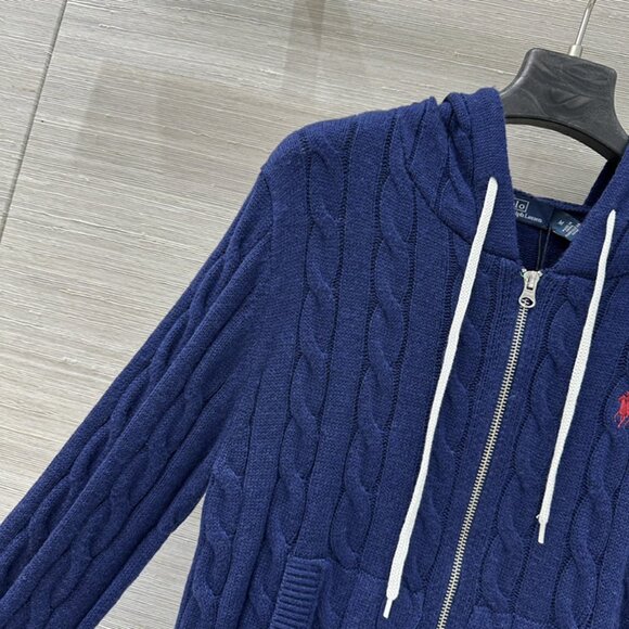 Ralph Lauren Knit Hooded Cardigan - Picture 3 of 8